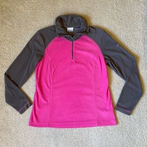 Columbia | Gray & Pink Fleece Pullover